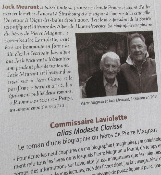 Le Commissaire Laviolette a sa biographie. Le Commissaire Laviolette a sa biographie.