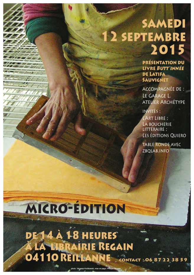 La Micro Edition à la librairie Regain de Reillanne. La Micro Edition à la librairie Regain de Reillanne.