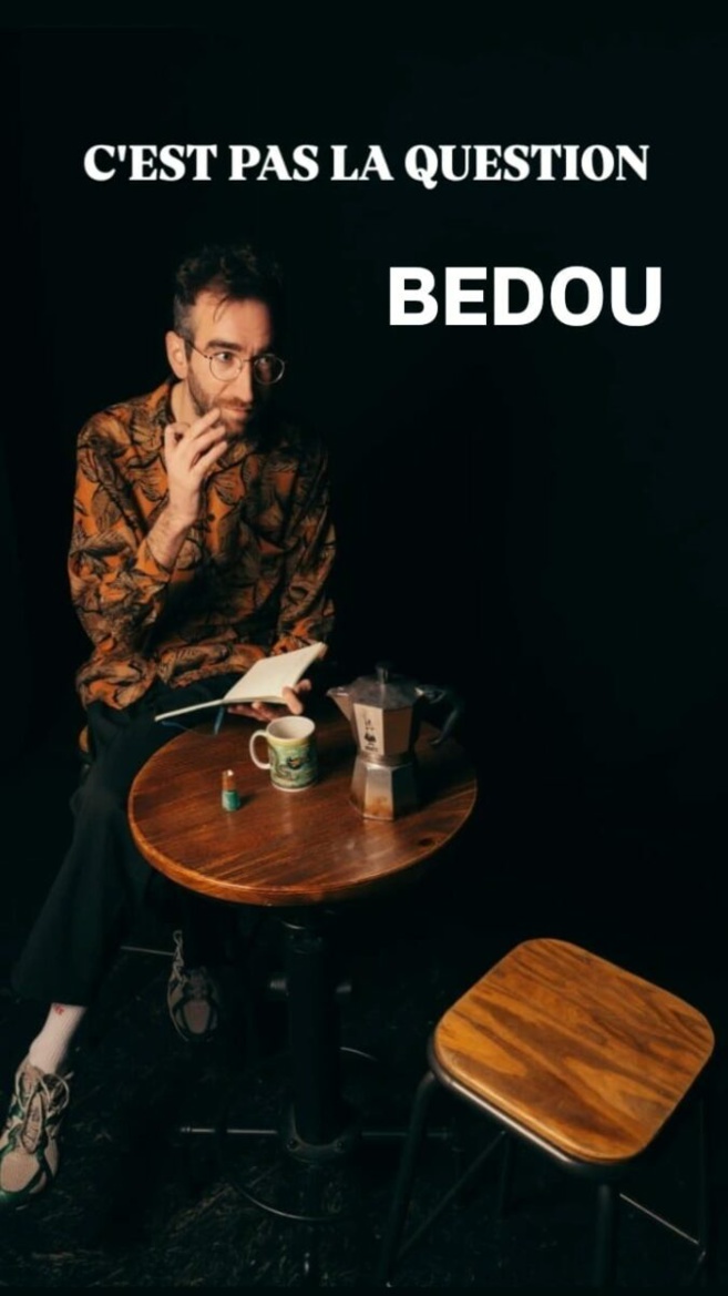 L'humoriste Bedou fait son grand retour avec un nouveau spectacle percutant : 'C'est pas la question' L'humoriste Bedou fait son grand retour avec un nouveau spectacle percutant : 'C'est pas la question'