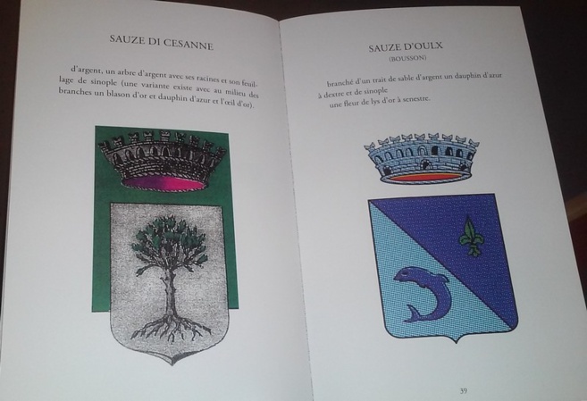 Blasons de Sauze di Cesanne et de Sauze d'Oulx Blasons de Sauze di Cesanne et de Sauze d'Oulx