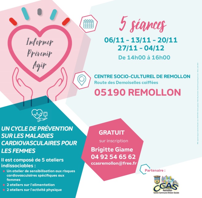 Des ateliers pour sensibiliser à la santé cardiaque des femmes à Remollon Des ateliers pour sensibiliser à la santé cardiaque des femmes à Remollon