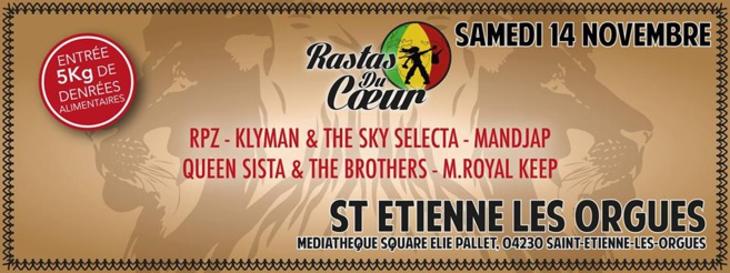 Les Rastas du coeur débarquent à St Etienne les Orgues ! Les Rastas du coeur débarquent à St Etienne les Orgues !