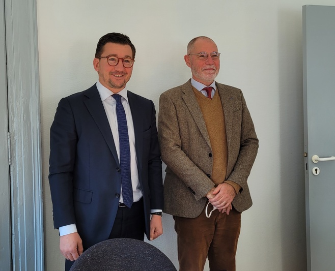 A droite, Ludovic Schultz, directeur du parc. A droite, Ludovic Schultz, directeur du parc.