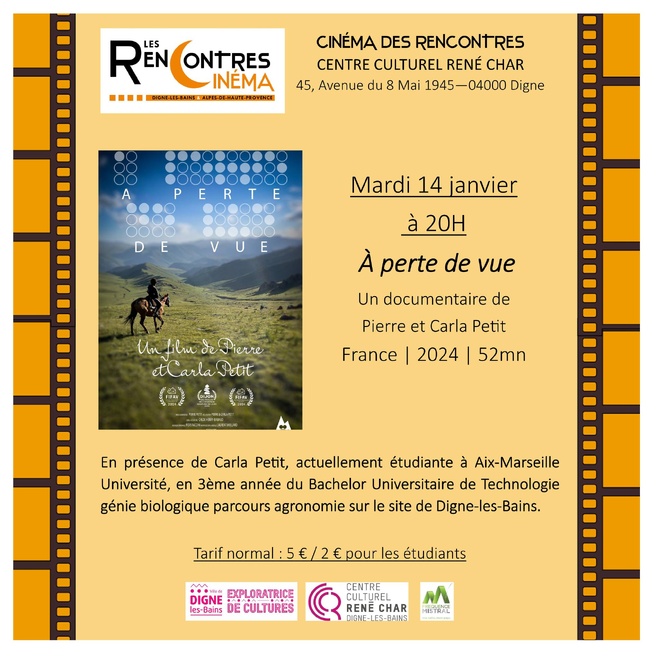 Carla Petit co-réalisatrice du film documentaire "A perte de vue" est notre invitée. Carla Petit co-réalisatrice du film documentaire "A perte de vue" est notre invitée.