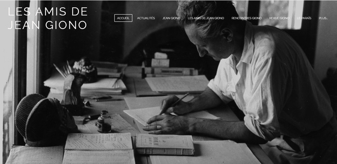 page d'accueil du site web des Amis de Jean Giono page d'accueil du site web des Amis de Jean Giono