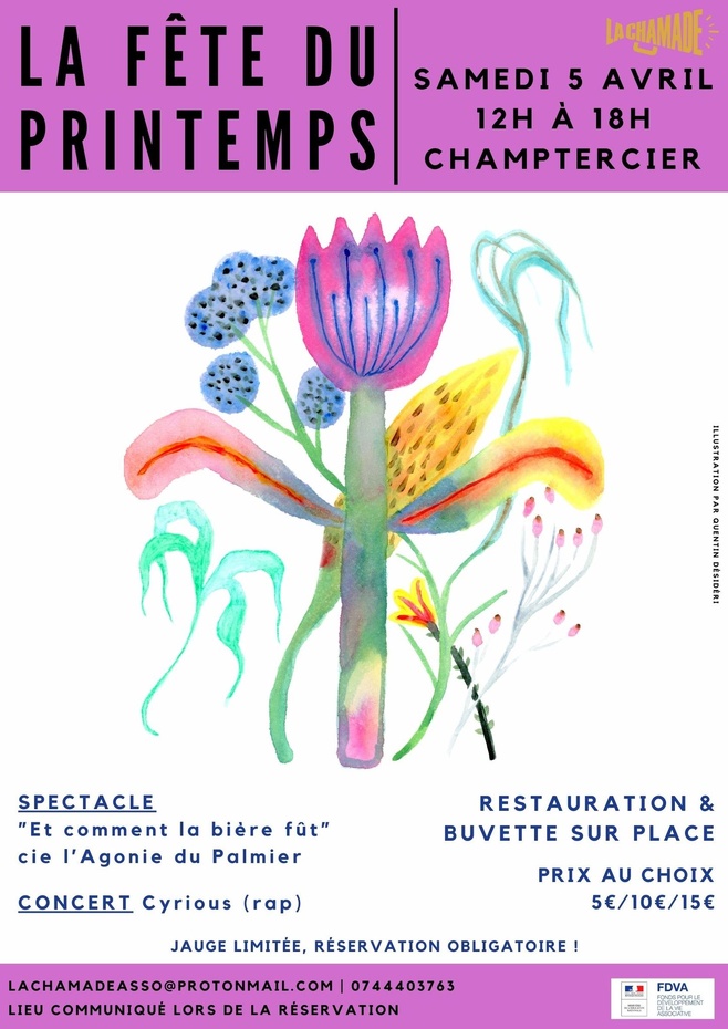 Venez fêter le printemps avec La Chamade ! Venez fêter le printemps avec La Chamade !