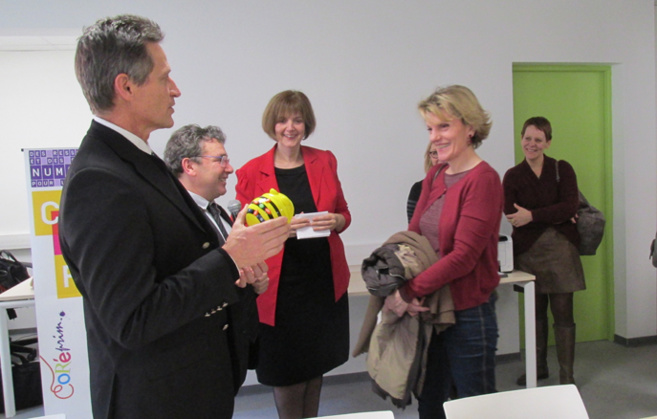A Digne, inauguration d’une bibliothèque Universitaire dans les locaux de l’Espé. A Digne, inauguration d’une bibliothèque Universitaire dans les locaux de l’Espé.