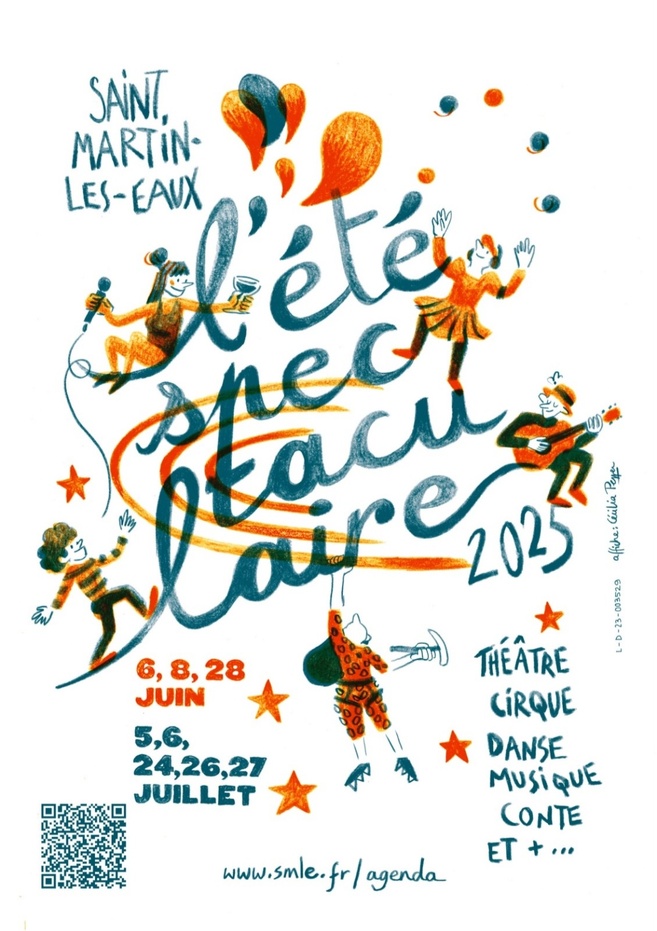 A vos agendas ! "l'été spectaculaire 2025" de Saint-Martin-les-Eaux ! A vos agendas ! "l'été spectaculaire 2025" de Saint-Martin-les-Eaux !
