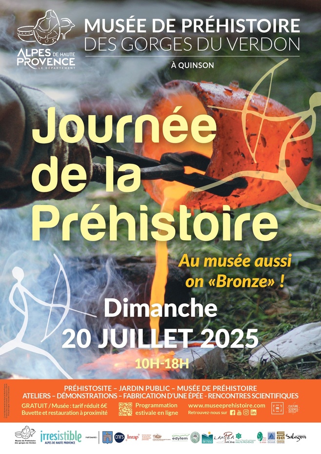 Quinson : L'Âge du Bronze au Préhistosite dimanche 20 juillet Quinson : L'Âge du Bronze au Préhistosite dimanche 20 juillet