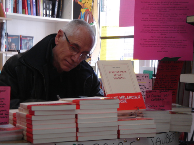 René Frégni signait son dernier livre à la librairie Jaubert de Riez 