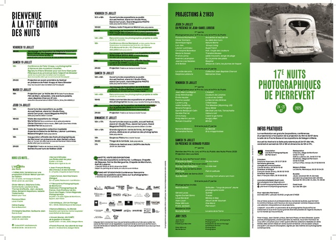 17emes Nuits photographiques de Pierrevert du 22 au 27 juillet 17emes Nuits photographiques de Pierrevert du 22 au 27 juillet