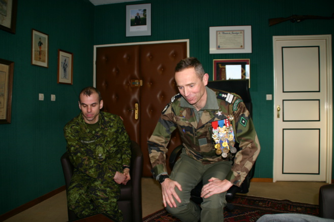 Une cérémonie militaire franco-canadienne à Gap Une cérémonie militaire franco-canadienne à Gap