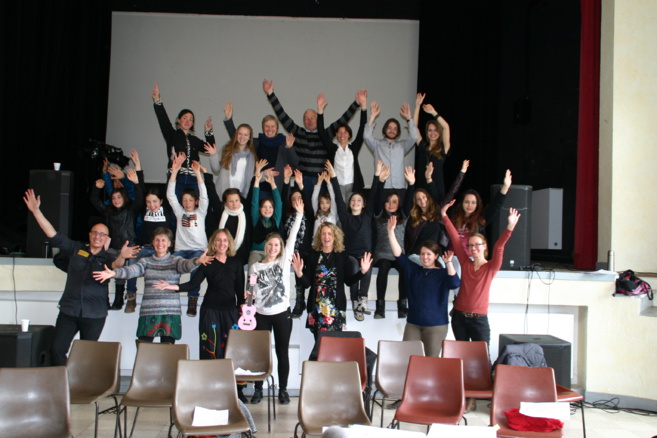 Melline a animé un atelier chant réussi à Savines Melline a animé un atelier chant réussi à Savines
