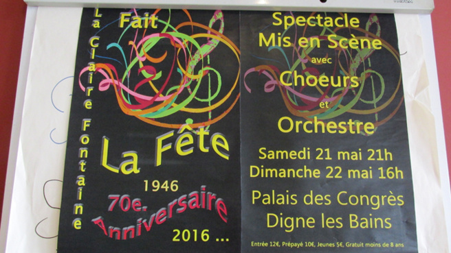 La comédie musicale "La Fête" se prépare au Lycée Beau de Rochas La comédie musicale "La Fête" se prépare au Lycée Beau de Rochas