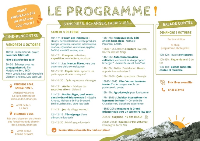 Low Tech A(l)titude, c'est quoi ? Dans le mag "A la bonne heure !" - 23/09/2025