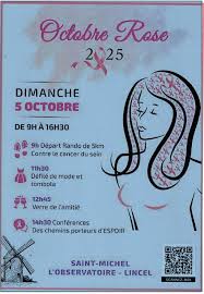 5 octobre "octobre rose" à SAINT MICHEL L'OBSERVATOIRE - Lincel !