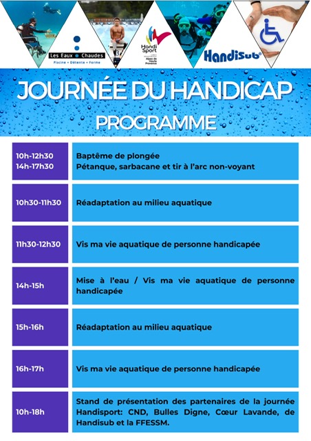 A Digne les Bains, une journée pour le handicap à la piscine des eaux chaudes !