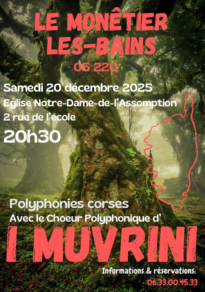 « I Muvrini », choeur de polyphonie corse arrive à Briançon, Dans le mag "A la bonne heure !" - 16/12/2025 « I Muvrini », choeur de polyphonie corse arrive à Briançon, Dans le mag "A la bonne heure !" - 16/12/2025