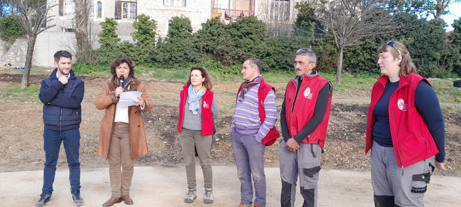 Plantation du Jardin Botanique au Parc de Drouille