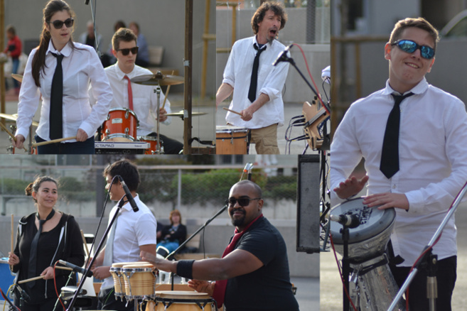 Un concert percussions électro-acoustique a enthousiasmé le public dignois. Un concert percussions électro-acoustique a enthousiasmé le public dignois.