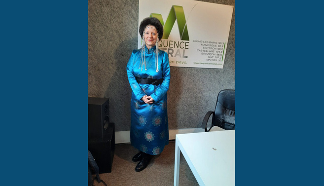 Hélène Gosselin-Jacobacci en costume Mongol Hélène Gosselin-Jacobacci en costume Mongol