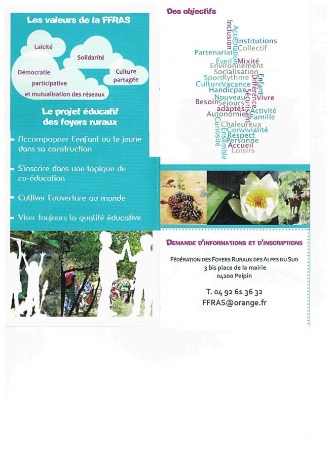 Les Foyers Ruraux permettent le vivre ensemble durant les vacances Les Foyers Ruraux permettent le vivre ensemble durant les vacances