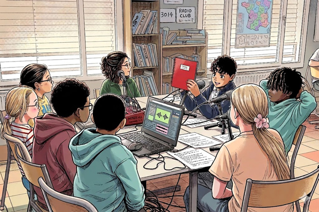 A Digne les bains, un projet radiophonique réalisé par des élèves de l'école Joseph Reinach. A Digne les bains, un projet radiophonique réalisé par des élèves de l'école Joseph Reinach.