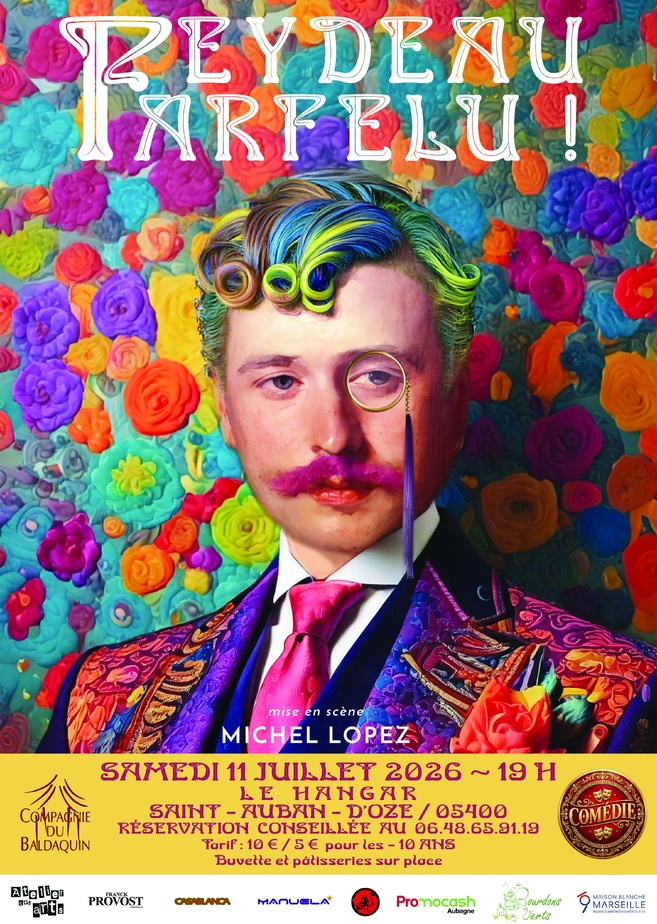 Affiche pour la représnetation du 11 juillet à St-Auban-d'Oze