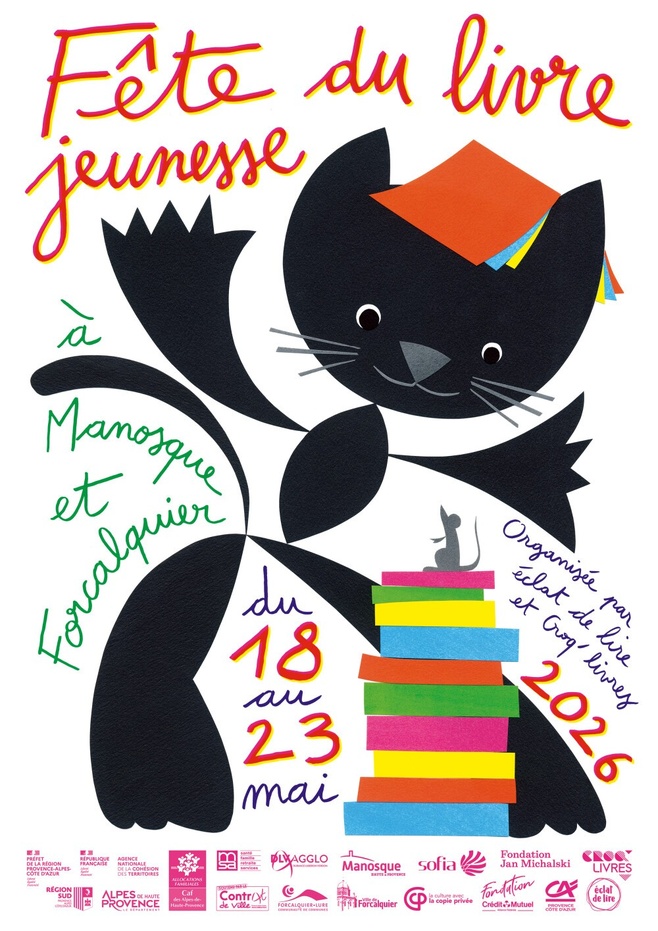 Du 18 au 23 mai 2026 - Fête du livre jeunesse de Manosque & Forcalquier Du 18 au 23 mai 2026 - Fête du livre jeunesse de Manosque & Forcalquier