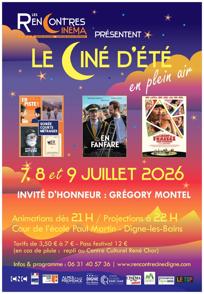 Rencontres Cinématographiques : les rendez-vous pour le ciné d'été 2026