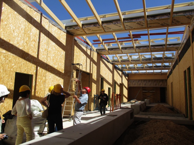 Visite de chantier sur l’Eco-Campus de Sainte-Tulle Visite de chantier sur l’Eco-Campus de Sainte-Tulle