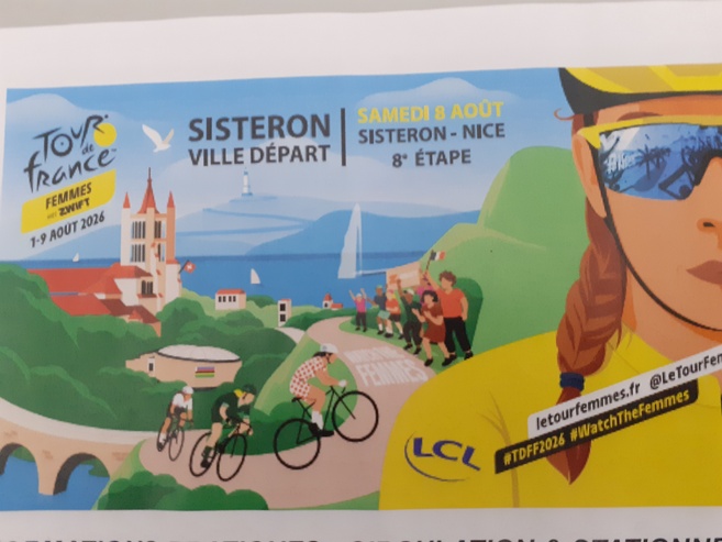 Sisteron ville départ du tour de France féminin 2026
