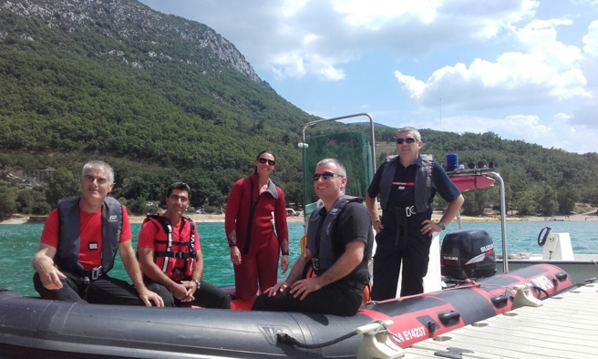 Le sous-préfet Duverne en visite de sécurité sur des sites du Verdon. Le sous-préfet Duverne en visite de sécurité sur des sites du Verdon.