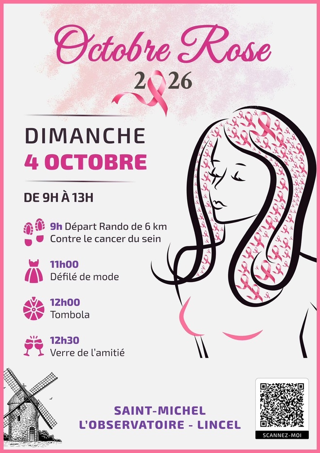 Une journée festive le 4 octobre pour "Octobre Rose" à SAINT MICHEL L'OBSERVATOIRE - Lincel ! Une journée festive le 4 octobre pour "Octobre Rose" à SAINT MICHEL L'OBSERVATOIRE - Lincel !