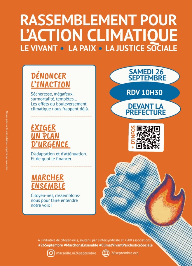 Rassemblement pour l'action climatique, le Vivant, la paix et la Justice sociale
