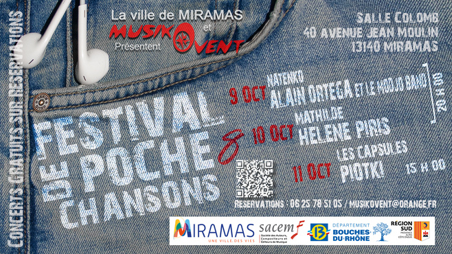 le Festival de Poche chansons, revient pour une 8eme édition !