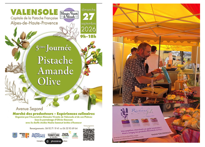 Du pâté aux amandes et aux pistaches de Valensole par l'entreprise Richaud Fils! Du pâté aux amandes et aux pistaches de Valensole par l'entreprise Richaud Fils!