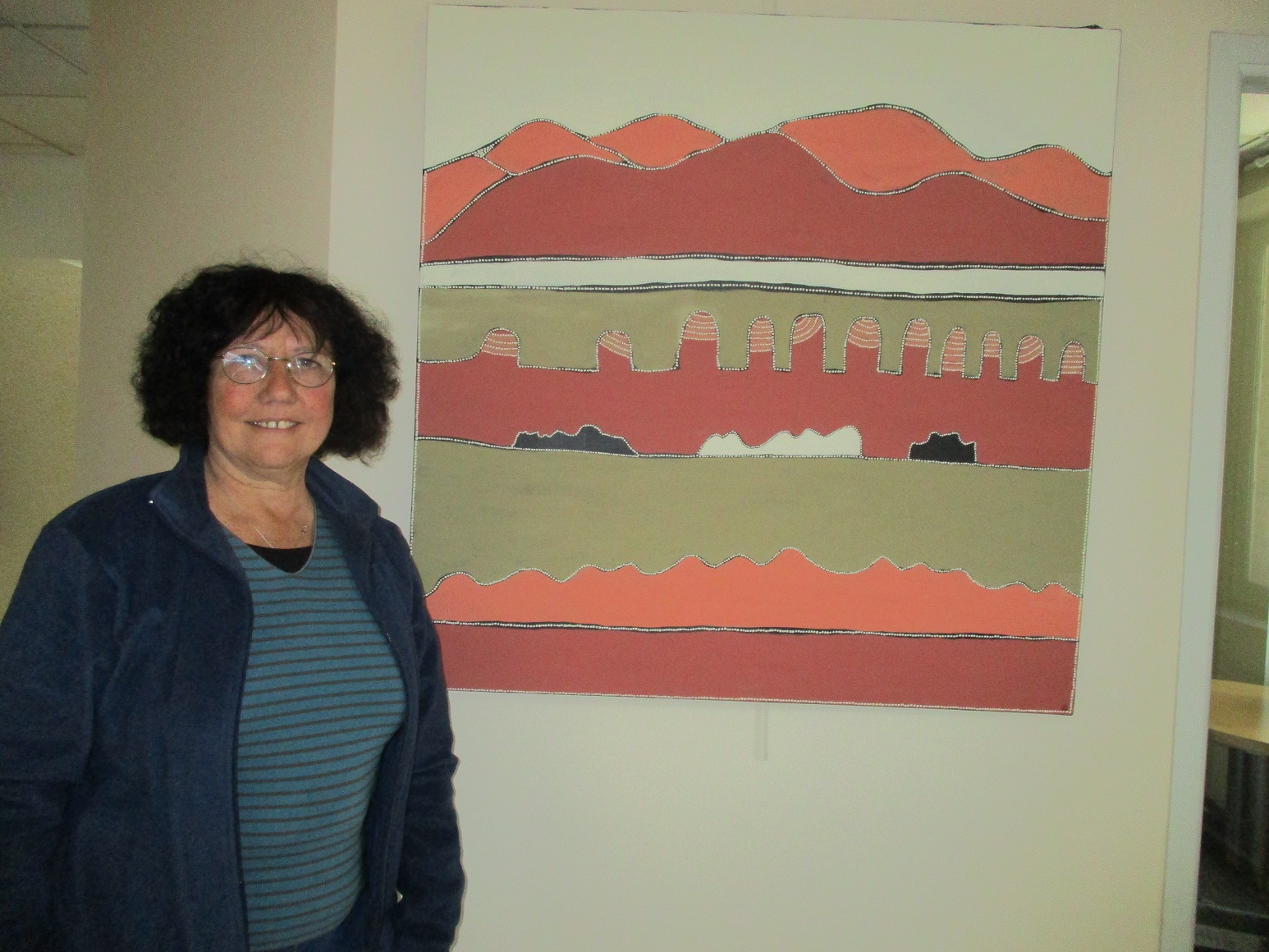 Anne Carlier expose ses peintures dans nos studios manosquins