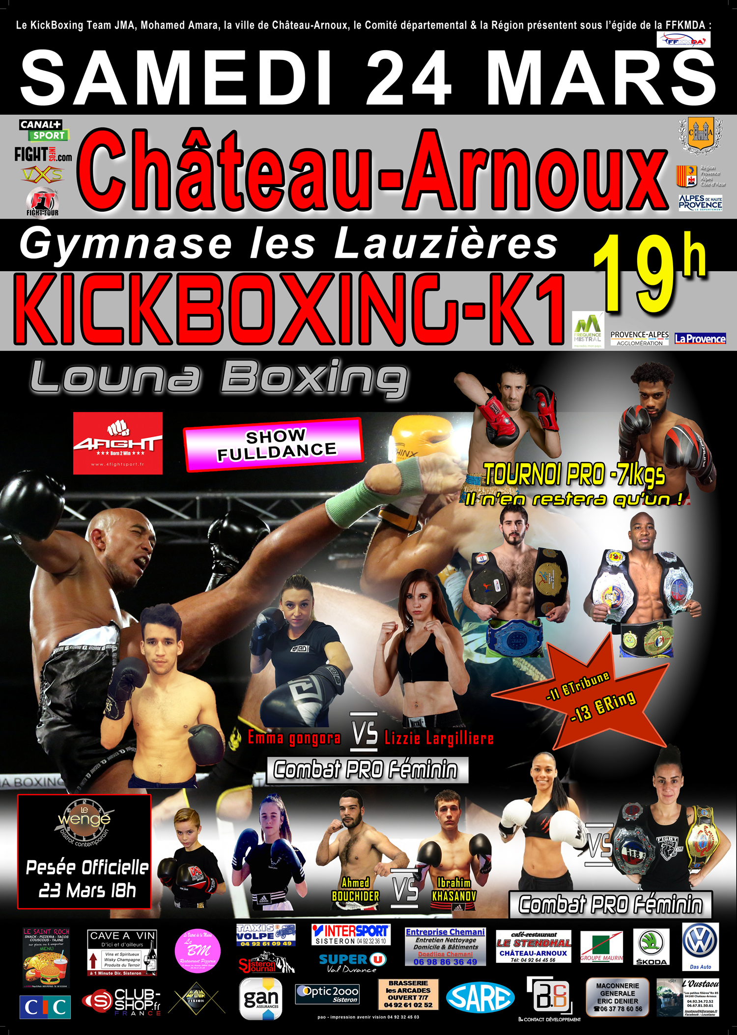 Samedi, le Louna Boxing investit Château-Arnoux !