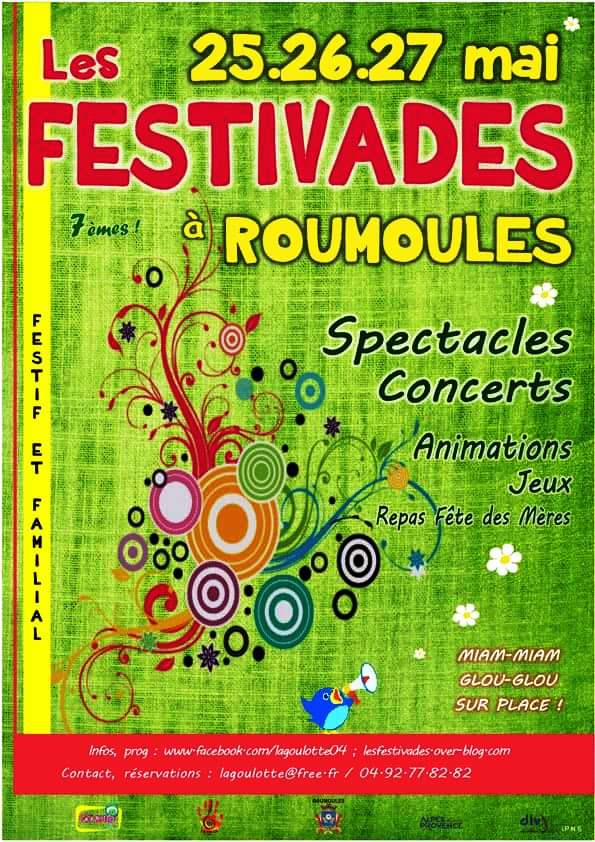 7ème édition des Festivades à Roumoules ce week-end