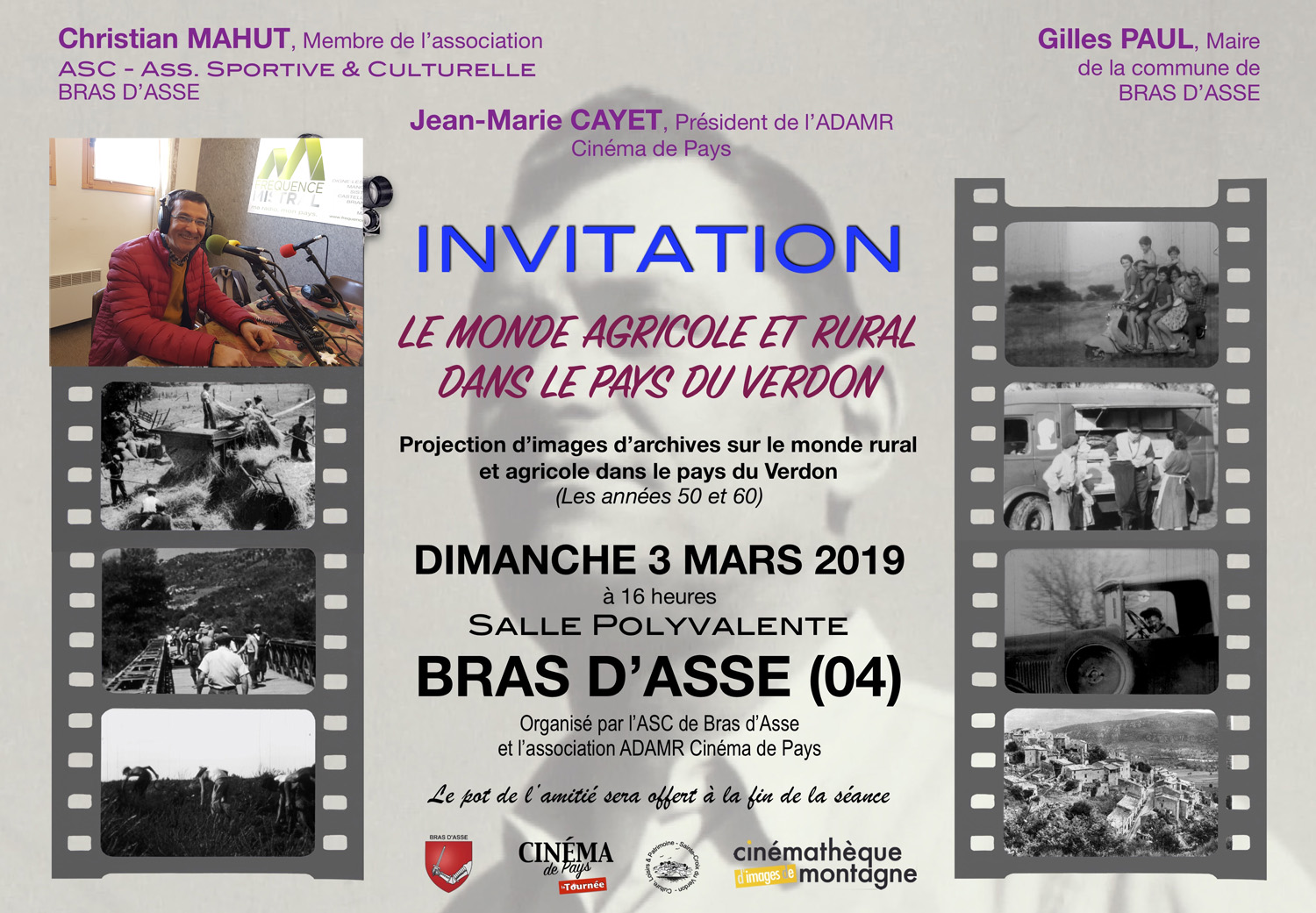 Les écrans de la Terre à Bras d'Asse Dimanche 3 mars