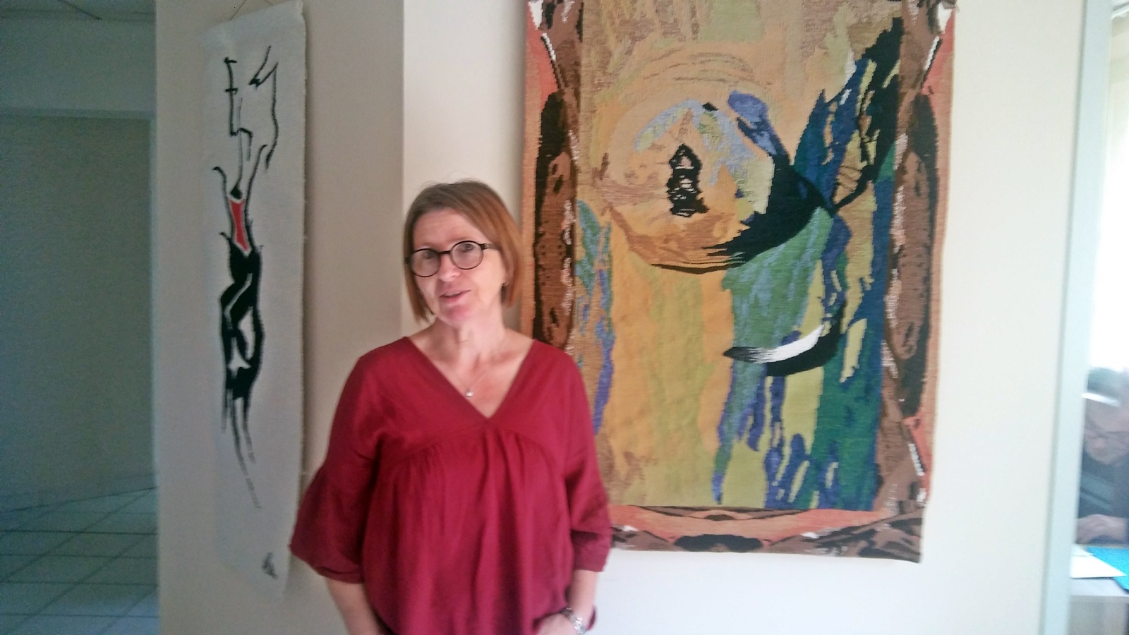 Sous les doigts de Valérie Vatan, les peintures font tapisseries