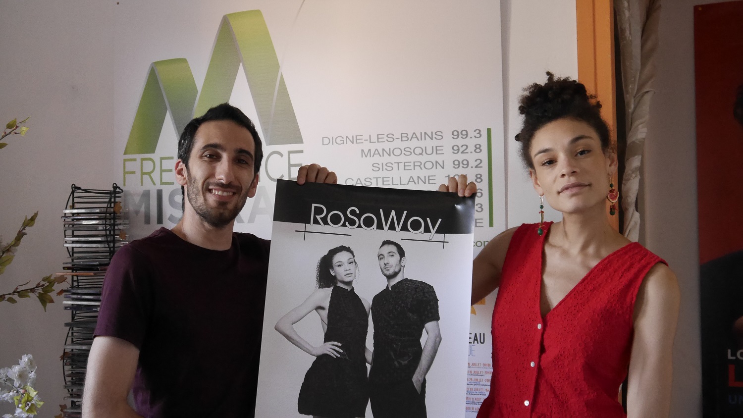 Le duo RoSaWay a fait une halte dans notre studio à Digne