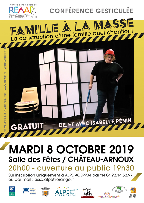 « La construction d’une famille, quel chantier ! » conférence gratuite ce soir à Château-Arnoux