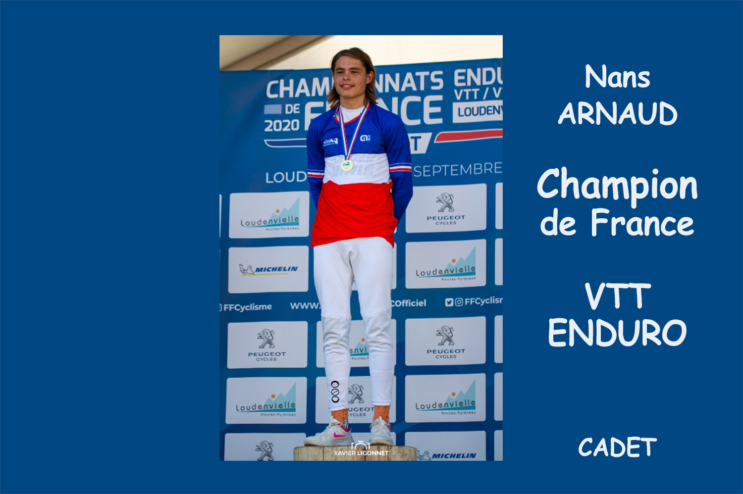 Le dignois Nans Arnaud Champion de France de VTT Enduro
