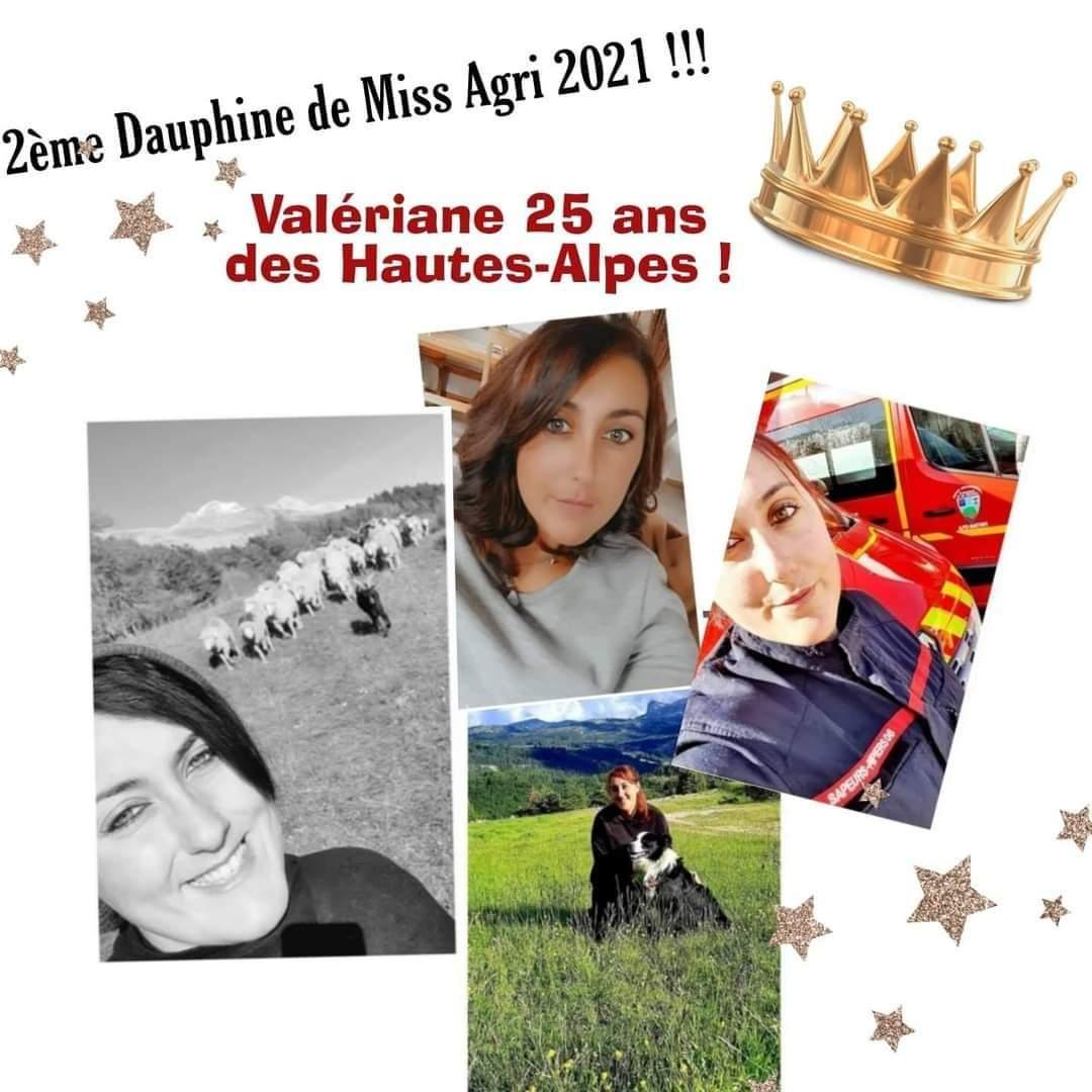 Valériane élue 2 ème dauphine, au concour Miss France agricole 2021
