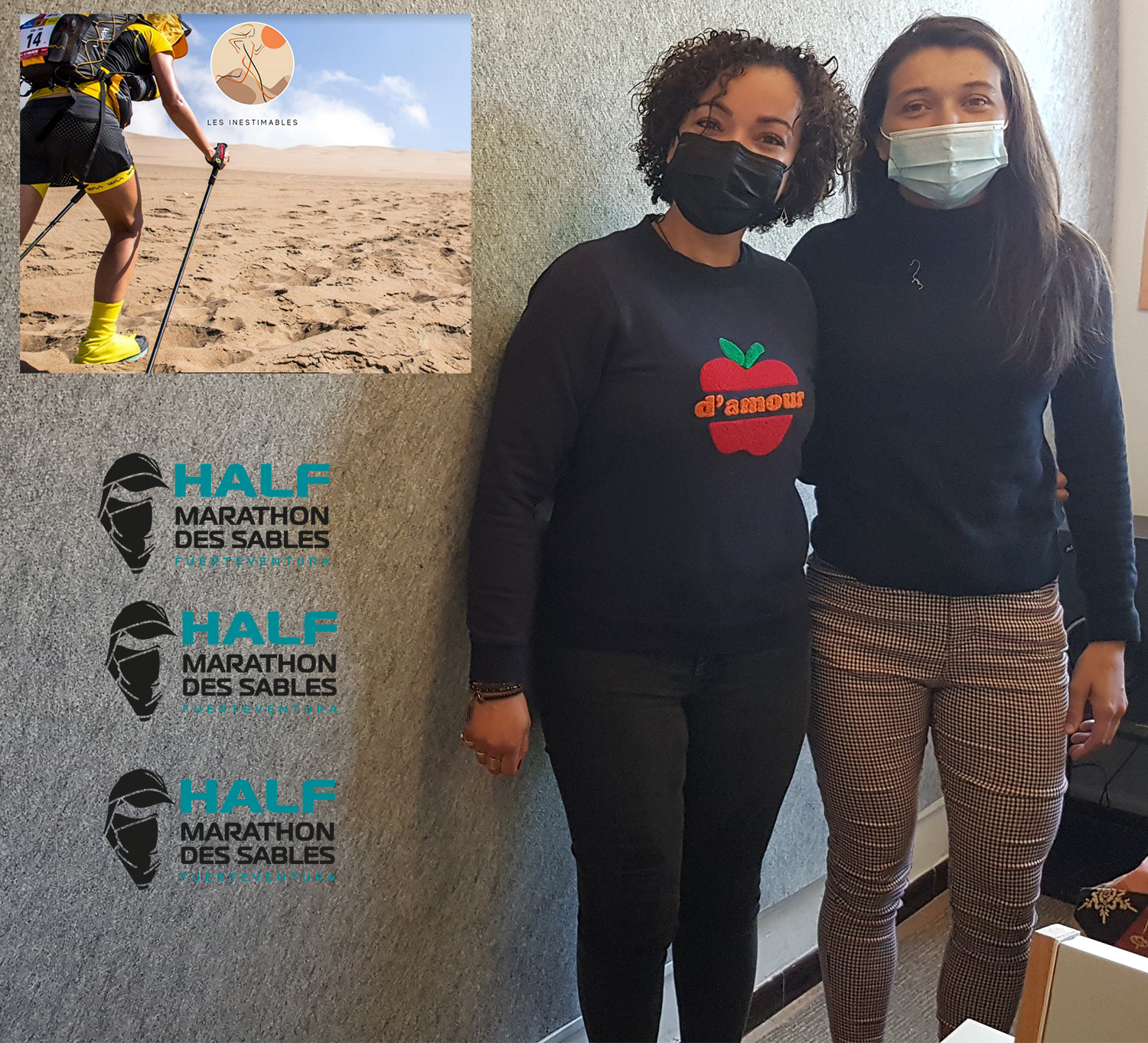 Adeline Billal et Héline de Souza prêtes pour le Half marathon des sables 2021