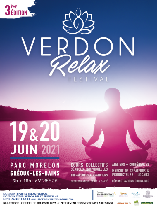 3ème édition du Verdon relax FESTIVAL à Gréoux-les-Bains