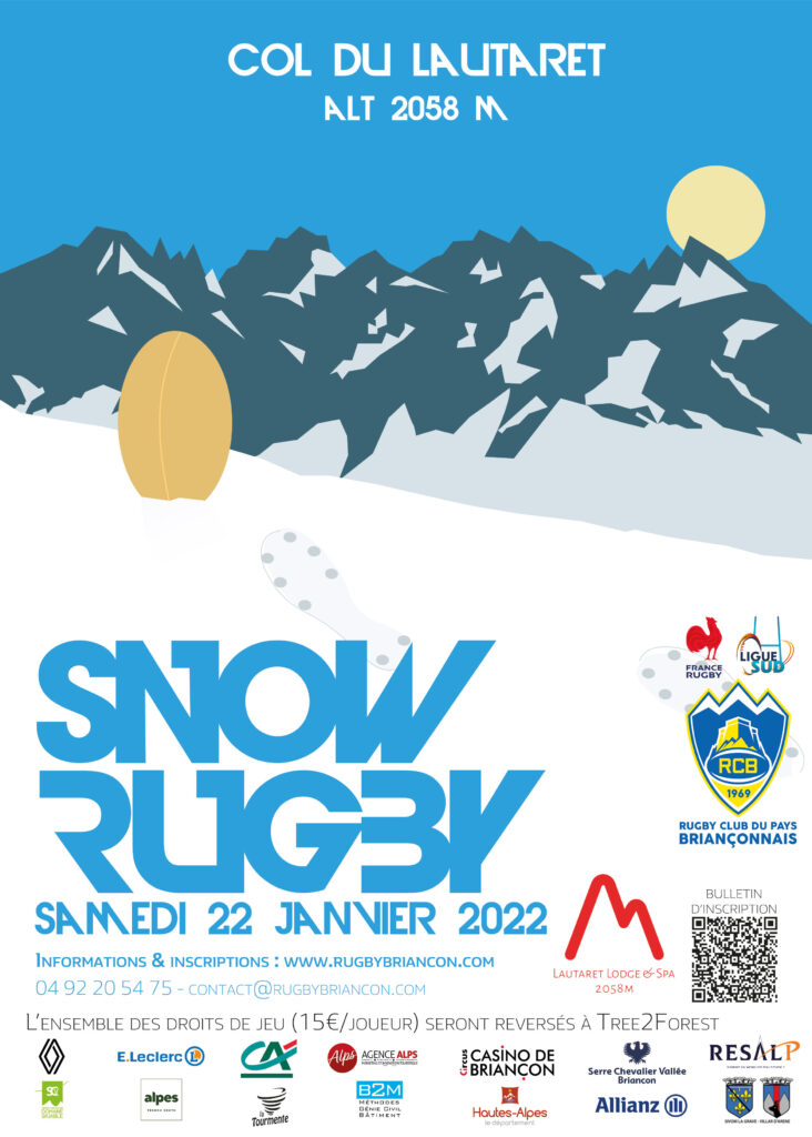 Le RCB organise son premier snow rugby