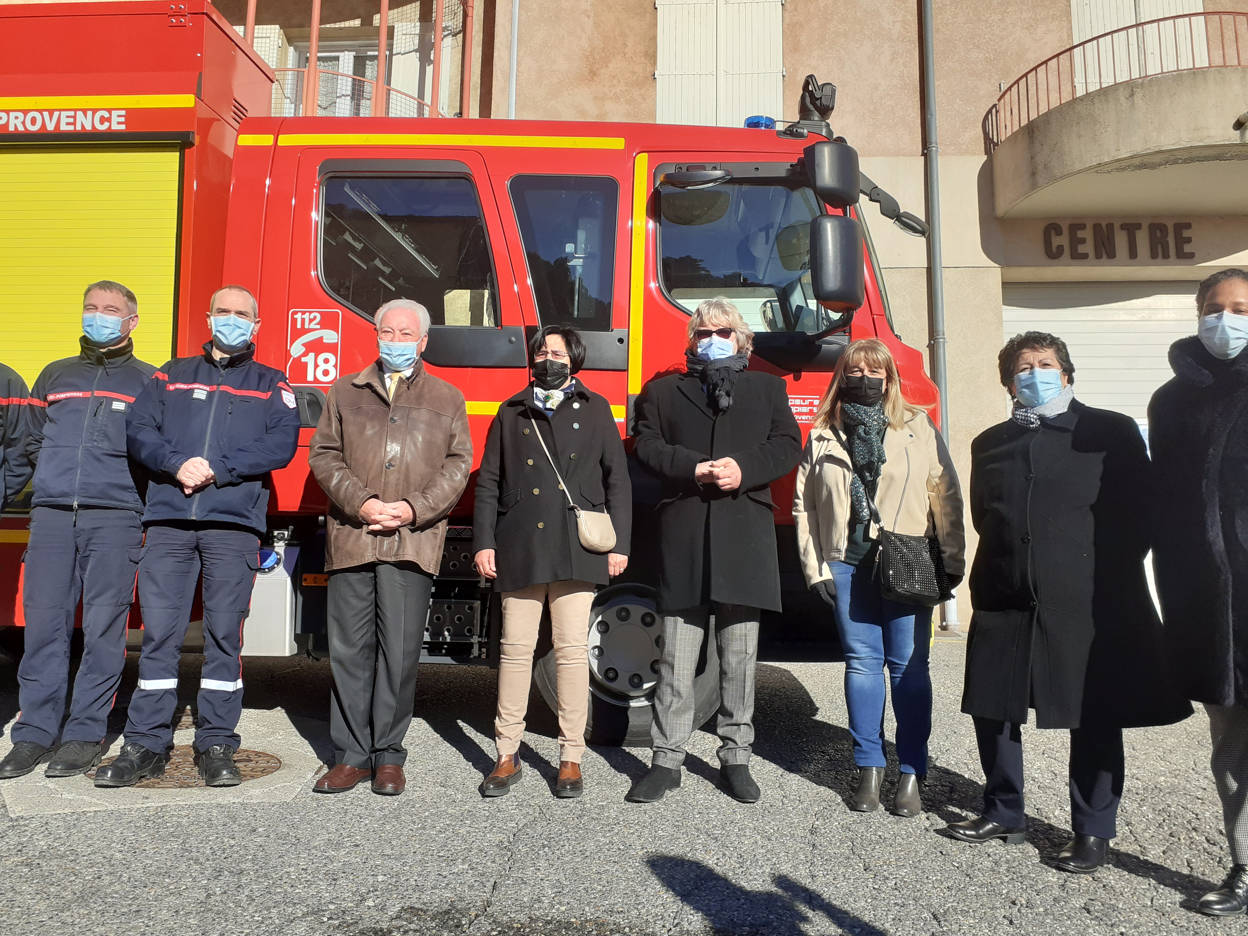 Le SDIS 04 remet un véhicule aux pompiers de Sisteron